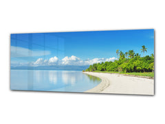 Glass Print Wall Art – Image on Glass 125 x 50 cm (? 50” x 20”) ; Beach 1