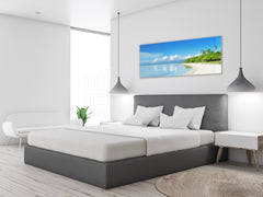 Glass Print Wall Art – Image on Glass 125 x 50 cm (? 50” x 20”) ; Beach 1