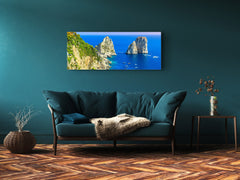 Glass Print Wall Art – Image on Glass 125 x 50 cm (? 50” x 20”) ; Seacoast 4