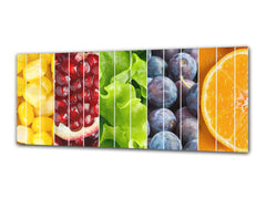 Glass Print Wall Art – Image on Glass 125 x 50 cm (? 50” x 20”) ; Fruits 2