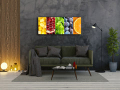 Glass Print Wall Art – Image on Glass 125 x 50 cm (? 50” x 20”) ; Fruits 2