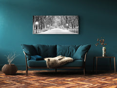 Glasdruck-Wandkunst – Bild auf Glas 125 x 50 cm (≈ 50” x 20”); Stadt 29