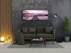 Glass Print Wall Art – Image on Glass 125 x 50 cm (? 50” x 20”) ; Pier 16