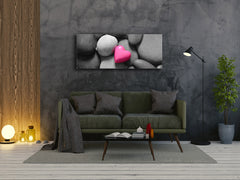 Glass Print Wall Art – Image on Glass 125 x 50 cm (? 50” x 20”) ; Stone Love