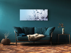 Arte mural con impresión en vidrio: imagen sobre vidrio de 125 x 50 cm (≈ 50” x 20”); Diente de león 4