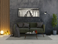 Glass Print Wall Art – Image on Glass 125 x 50 cm (? 50” x 20”) ; Pier 12