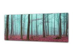 Glass Print Wall Art – Image on Glass 125 x 50 cm (? 50” x 20”) ; Forest 18