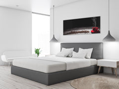 Glass Print Wall Art – Image on Glass 125 x 50 cm (? 50” x 20”) ; Coffee 1