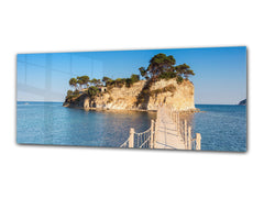 Glasdruck-Wandkunst – Bild auf Glas 125 x 50 cm (≈ 50” x 20”) ; Meer 9