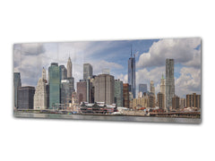 Glass Print Wall Art – Image on Glass 125 x 50 cm (? 50” x 20”) ; City 12