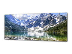 Glass Print Wall Art – Image on Glass 125 x 50 cm (? 50” x 20”) ; Mountains 11