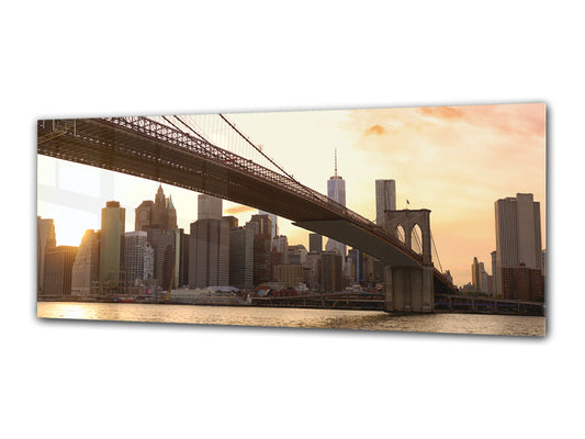 Glass Print Wall Art – Image on Glass 125 x 50 cm (? 50” x 20”) ; Bridge 9