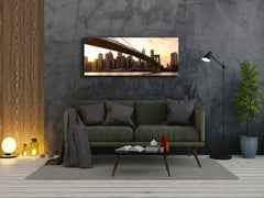 Glass Print Wall Art – Image on Glass 125 x 50 cm (? 50” x 20”) ; Bridge 9