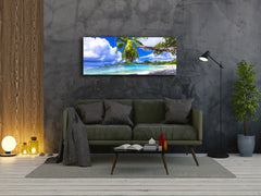 Glass Print Wall Art – Image on Glass 125 x 50 cm (? 50” x 20”) ; Beach 13