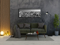Wall Picture behind Tempered Glass 125 x 50 cm (? 50” x 20”) ; City 6