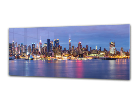 Glass Print Wall Art – Image on Glass 125 x 50 cm (? 50” x 20”) ; City 11