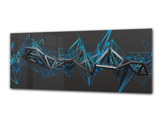 Wandbild auf Glas, 125 x 50 cm (≈ 50 x 20 Zoll), Design 5