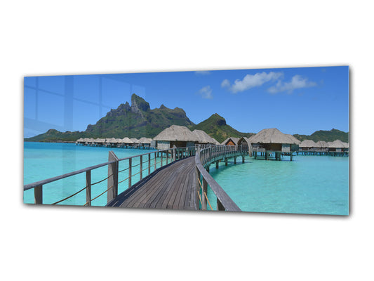 Glass Print Wall Art – Image on Glass 125 x 50 cm (? 50” x 20”) ; Pier 6