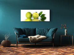 Glass Print Wall Art – Image on Glass 125 x 50 cm (? 50” x 20”) ; Lime