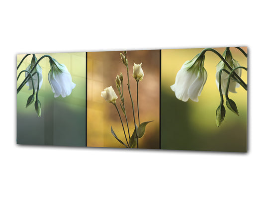 Glass Print Wall Art – Image on Glass 125 x 50 cm (? 50” x 20”) ; Flower 12