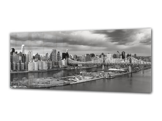 Glass Print Wall Art – Image on Glass 125 x 50 cm (? 50” x 20”) ; City 2