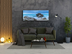 Glass Print Wall Art – Image on Glass 125 x 50 cm (? 50” x 20”) ; Beach 5
