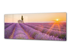 Glass Print Wall Art – Image on Glass 125 x 50 cm (? 50” x 20”) ; Sunset 9