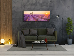 Glass Print Wall Art – Image on Glass 125 x 50 cm (? 50” x 20”) ; Sunset 9