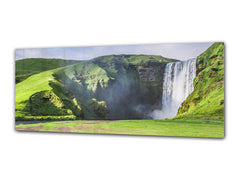 Impresión de vidrio para arte de pared, 125 x 50 cm (≈ 50” x 20”); Cascada 2