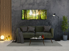 Glass Print Wall Art – Image on Glass 125 x 50 cm (? 50” x 20”) ; Forest 8