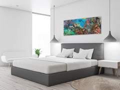 Glass Print Wall Art – Image on Glass 125 x 50 cm (? 50” x 20”) ; Sea 5
