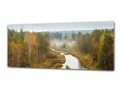 Glass Print Wall Art – Image on Glass 125 x 50 cm (? 50” x 20”) ; Forest 4
