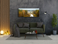 Glass Print Wall Art – Image on Glass 125 x 50 cm (? 50” x 20”) ; Forest 4