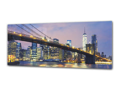 Glass Print Wall Art – Image on Glass 125 x 50 cm (? 50” x 20”) ; Bridge 13
