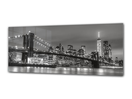 Glass Print Wall Art – Image on Glass 125 x 50 cm (? 50” x 20”) ; Bridge 4