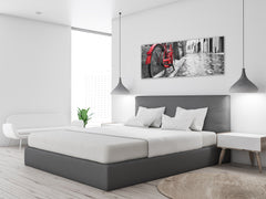 Glass Print Wall Art – Image on Glass 125 x 50 cm (? 50” x 20”) ; Red Bike