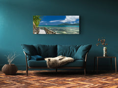 Impresión de vidrio para arte de pared, 125 x 50 cm (≈ 50” x 20”); Pier 9