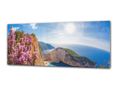 Impresión de vidrio para arte de pared, 125 x 50 cm (≈ 50” x 20”); Costa 2