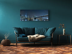 Glass Print Wall Art – Image on Glass 125 x 50 cm (? 50” x 20”) ; Bridge 5