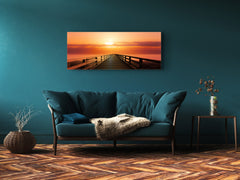 Glass Print Wall Art – Image on Glass 125 x 50 cm (? 50” x 20”) ; Pier 3