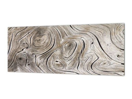 Wide format Wall panel - Design backsplash BBS21: Textures and tiles 2 Series: Growth rings 1