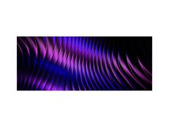 Contemporary glass kitchen panel - Wide format wall backsplash with or without magnetic properties - Colourful Variety Series: Purple fabric 1