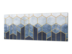 Wide format Wall panel - Design backsplash BBS21: Textures and tiles 2 Series: Geometric abstraction
