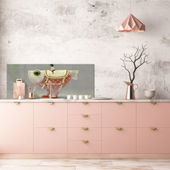 Wide format Wall panel - Design backsplash - Abstract Graphics Series: Imagination concept