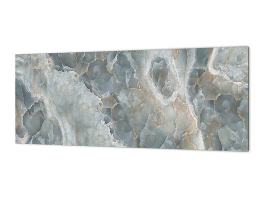 Design glass backsplash - Tempered Glass with or without magnetic properties Marbles 1 Series: Italian grunge stone