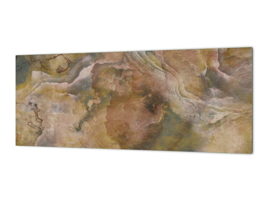 Design glass backsplash - Tempered Glass with or without magnetic properties Marbles 1 Series: Italian granite