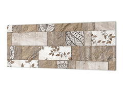 Wide format Wall panel - Design backsplash BBS21: Textures and tiles 2 Series: Sculpted tile texture