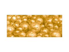 Contemporary glass kitchen panel - Wide format wall backsplash with or without magnetic properties - Colourful Variety Series: Golden pearls