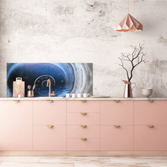 Wide format Wall panel - Design backsplash - Abstract Graphics Series: Space and time
