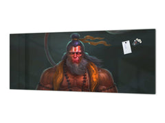Wide format Wall panel - Design backsplash - Abstract Graphics Series: Image of God Hanuman